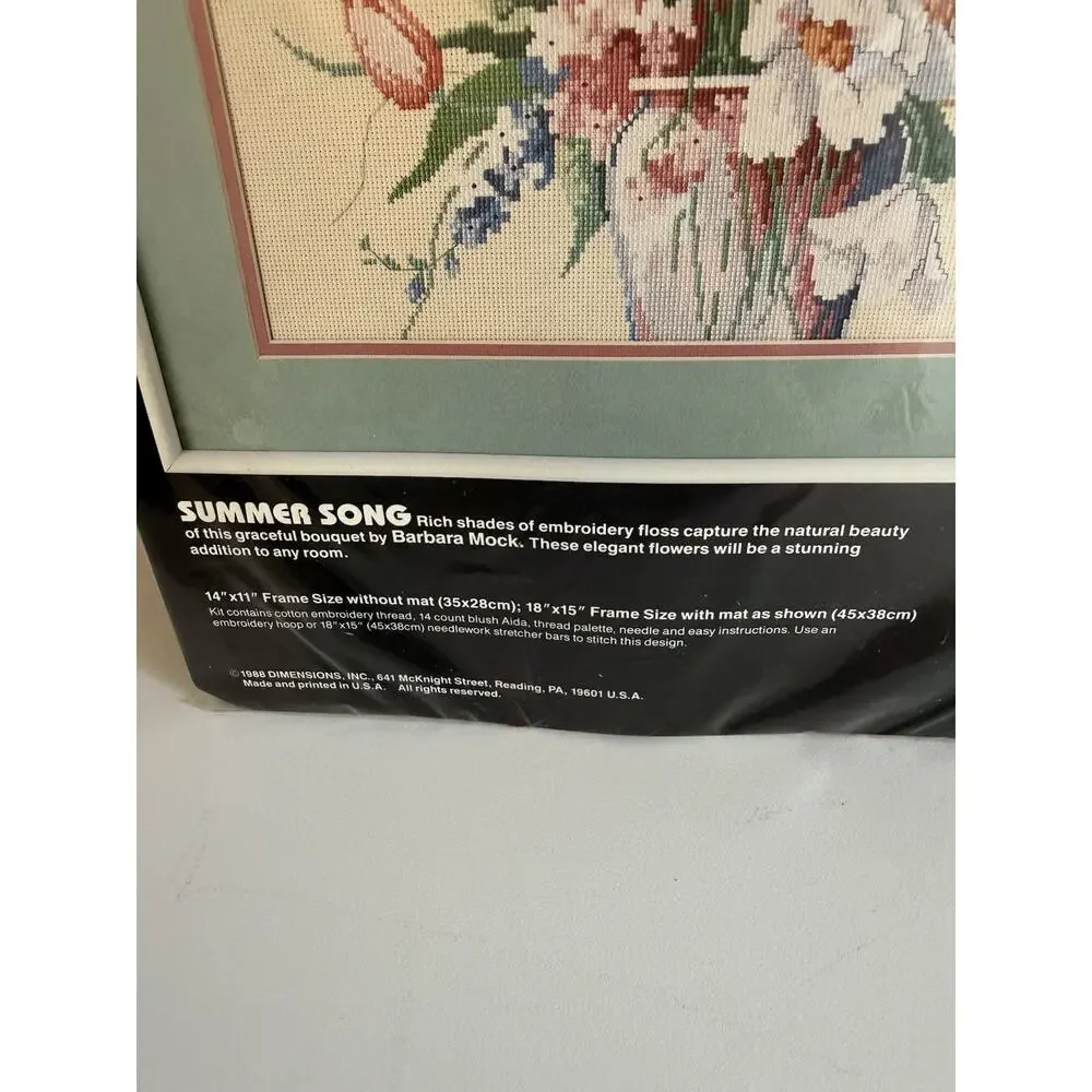 Summer Song Counted Cross Stitch Kit by Dimensions 14